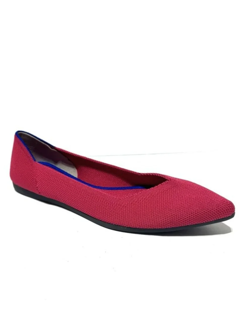 Rothys Womens The Point Flat Hot Pink Size 5.5 M
